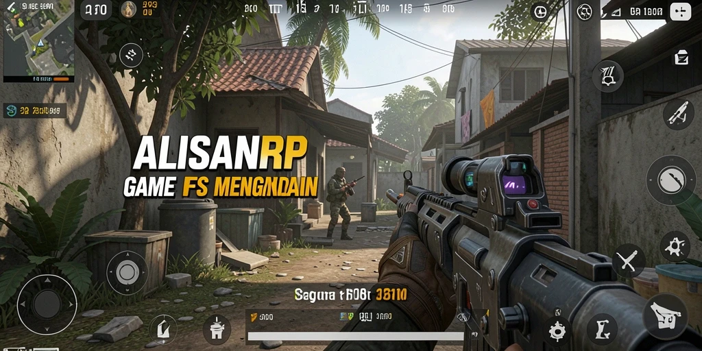 Tampilan gameplay seru dalam ALISANRP dengan aksi tembak-menembak yang menegangkan.