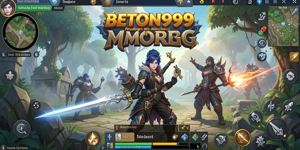 Screenshot gameplay <strong>BETON999</strong> menampilkan aksi pertarungan yang mendebarkan.
