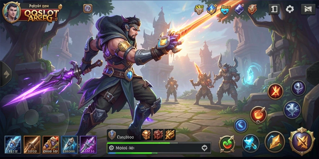 Screenshot gameplay QQSLOT menampilkan aksi seru di dunia ARPG.