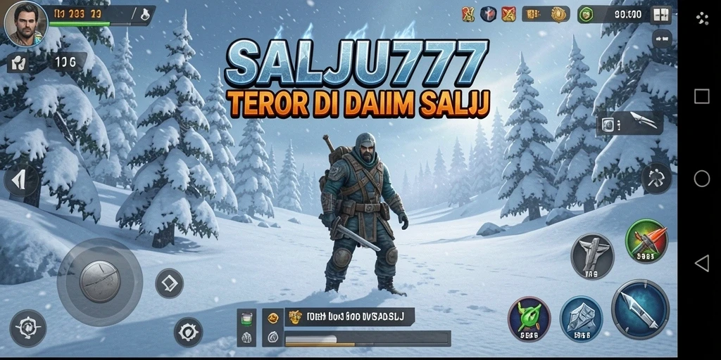 Tampilan gameplay horor SALJU777 yang menegangkan dan mencekam.