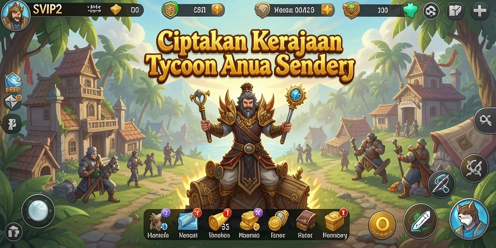 Screenshot SVIP2 yang menunjukkan dinamika gameplay Tycoon yang seru.